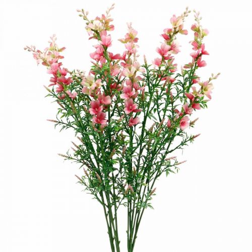 Floristik24 Kunstweide bloemen roze zijden bloemen kunstbloemen 4st