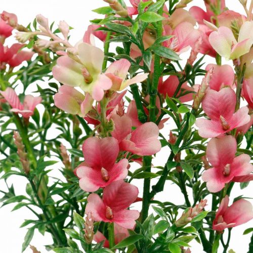Floristik24 Kunstweide bloemen roze zijden bloemen kunstbloemen 4st