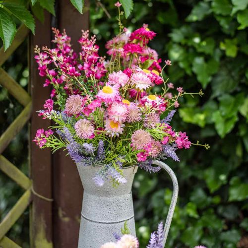 Artikel Kunstweide bloem meerjarige roze zijden bloemen kunstbloemen 4 stuks