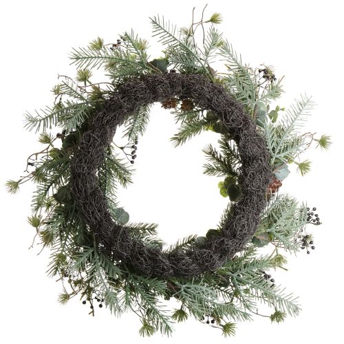 Artikel Kunstmatige Adventskrans decoratieve krans paarse bessen Ø45cm