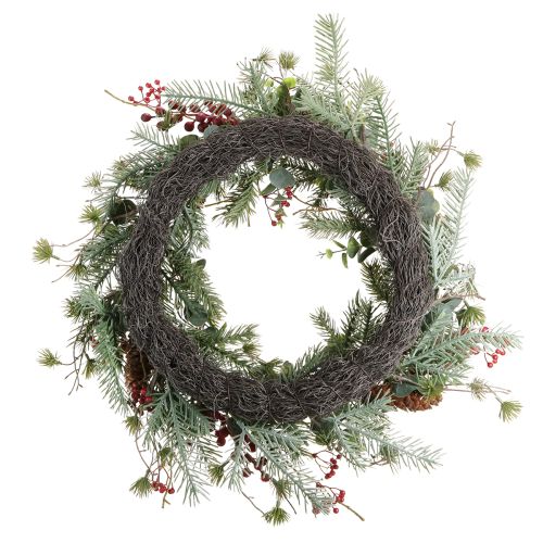 Artikel Kunstmatige Adventskrans rode bessen decoratieve krans Ø45cm