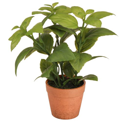 Artikel Kunstmatige Basilicum in Pot Kruidenpot Kunstplant 22cm 2st