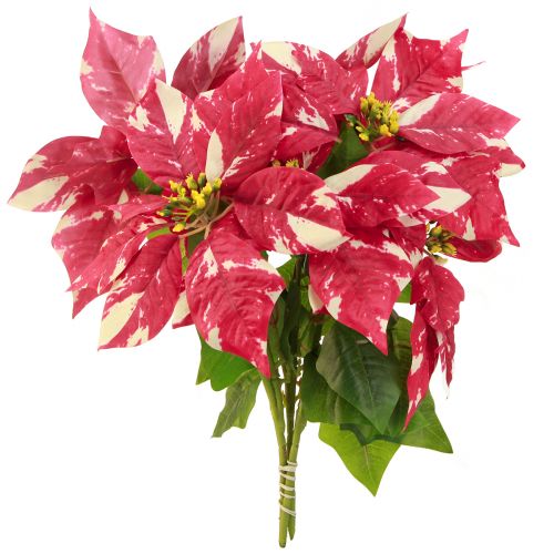 Artikel Kunstkerstster in rode crème L35cm 6st 2 bos