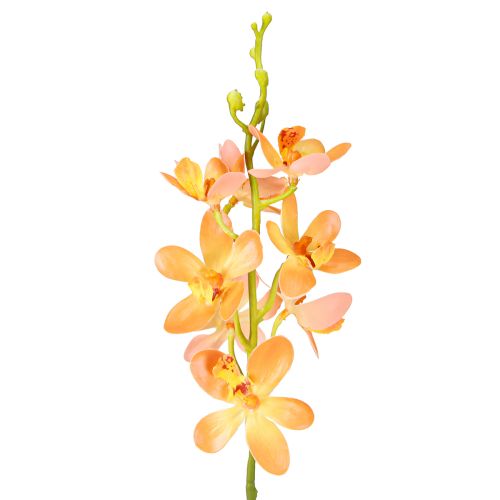 Floristik24 Kunstmatige Orchideeën Tak 8 Bloemen Oranje L38cm 2st