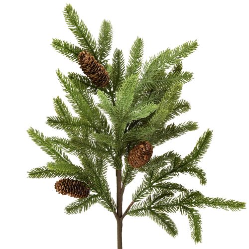 Kunstmatige dennentak met echte dennenappels Kersttak 78cm