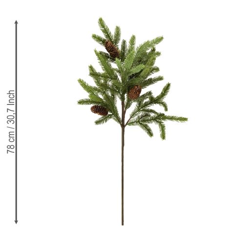 Artikel Kunstmatige dennentak met echte dennenappels Kersttak 78cm