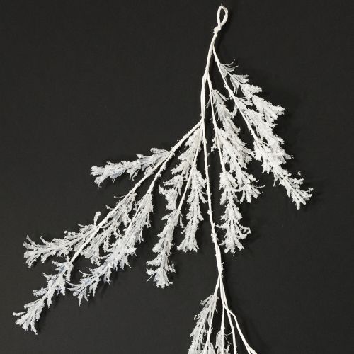 Floristik24 Kunstmatige wintertak decoratie vorst winterdecoratie wit 124cm