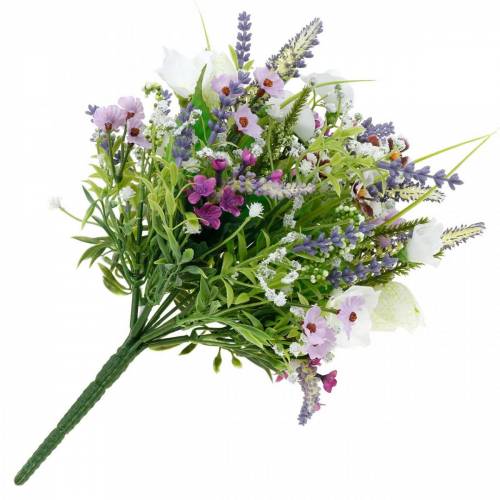 Floristik24 Kunstmatig boeket, tafeldecoratie, zijden bloemen, kleurrijk lenteboeket