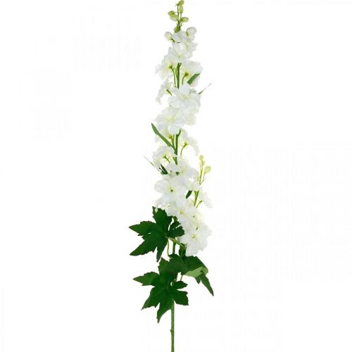Floristik24 Ridderspoor wit delphinium kunstbloem zijden bloemen 98cm