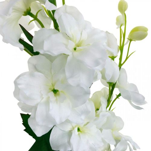 Floristik24 Ridderspoor wit delphinium kunstbloem zijden bloemen 98cm