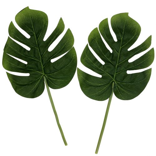 Floristik24 Kunstmatig philodendron blad 18cm groen 6st