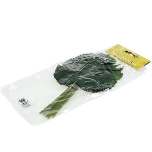 Floristik24 Kunstmatig philodendron blad 18cm groen 6st