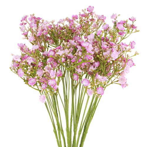 Floristik24 Kunstgypsophila gipskruid in paars L68cm 4 st