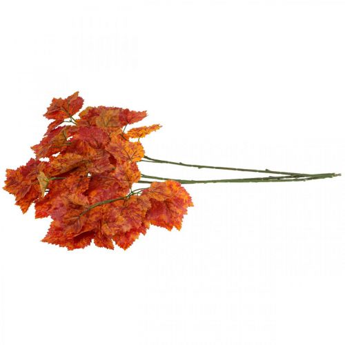 Artikel Kunstwijnbladeren Rood Oranje Groen Kunstplanten 63cm 3st
