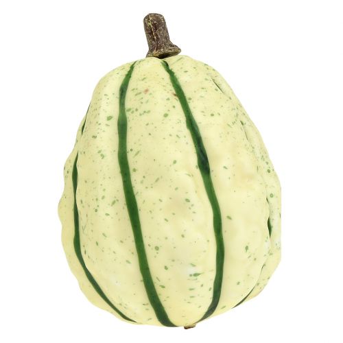 Floristik24 Deco pompoen crème, groen 11cm 6st