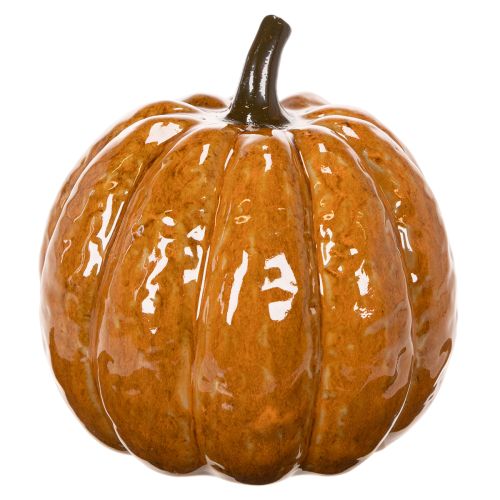 Keramische pompoen Halloween LED-decoratie 15 cm | Floristik24.nl