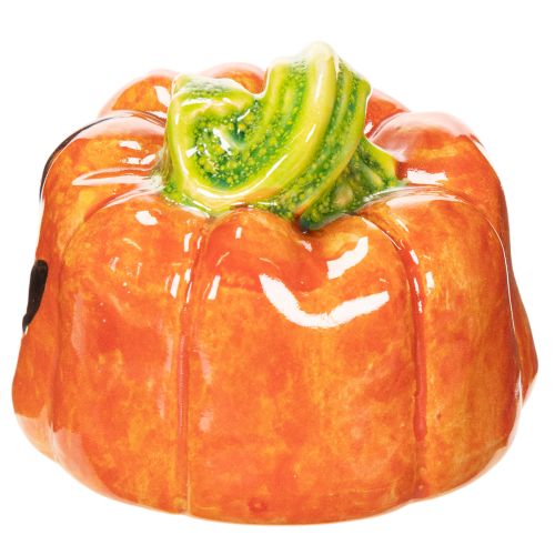 Decoratief keramisch pompoenfiguurtje voor de herfst en Halloween, 8 cm | Floristik24.nl