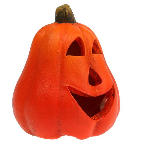 Floristik24 Pompoen lantaarn mix 6cm - 8cm met LED 6st