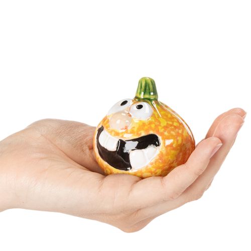 Decoratieve pompoenfiguurtjes als leuke herfstdecoratie, 6 cm, 2 stuks | Floristik24.nl
