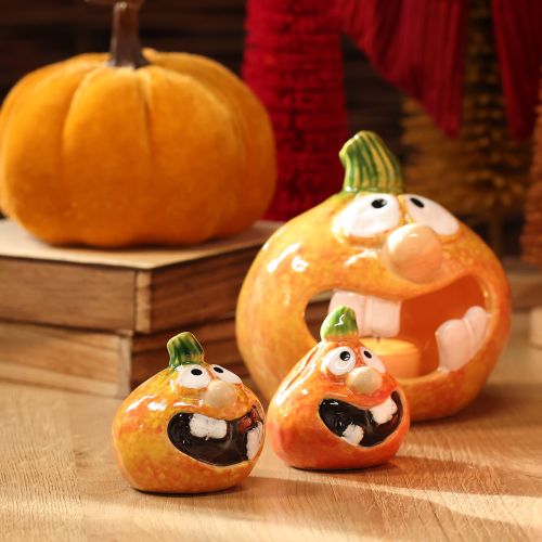 Decoratieve pompoenfiguurtjes als leuke herfstdecoratie, 6 cm, 2 stuks | Floristik24.nl