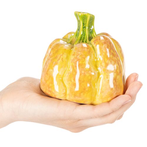 Pompoenfiguurtjes voor herfsttafeldecoratie, herfstdecoratie, 10 cm, 2 stuks | Floristik24.nl