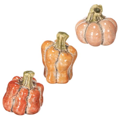 Pompoenenset: Kleine decoratieve pompoenen voor herfstdecoratie, 5 cm, 3 stuks