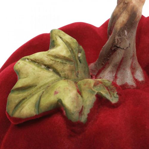 Floristik24 Deco pompoen rood tafeldecoratie herfst polyresin 10,5×9cm 2st