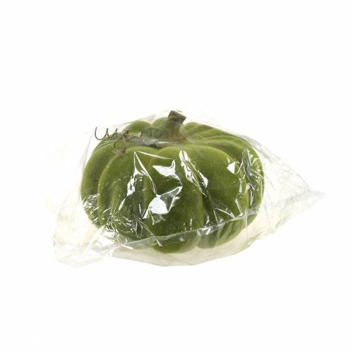 Artikel Decoratieve pompoen flocked mosgroen 32cm