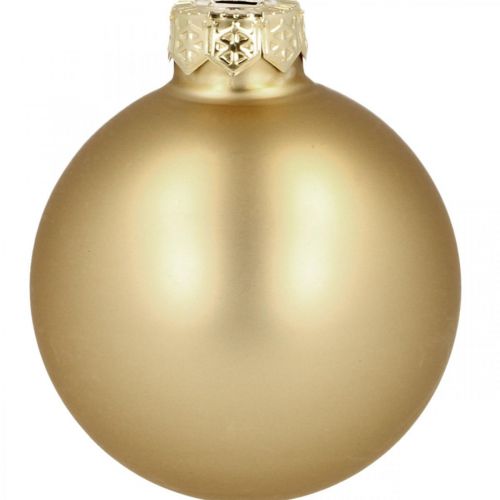 Artikel Kerstballen glas goud mat glanzend Ø5,5cm 26st