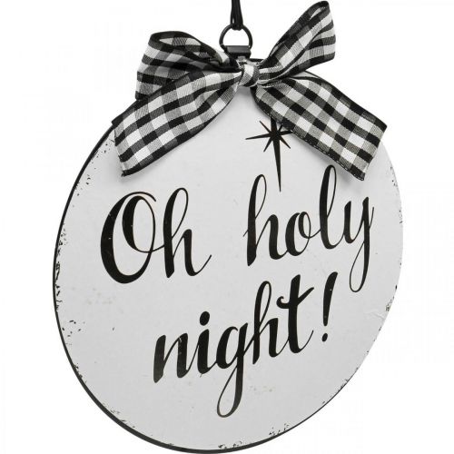 Artikel Decoratieve hanger kerstboombol metaal vintage Ø15cm 3 st