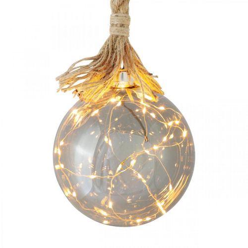 Artikel LED bal binnenlamp bal met touw Ø14cm 30L warm wit