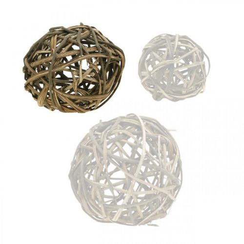 Floristik24 Decoratiebal naturel vinewood Ø20cm