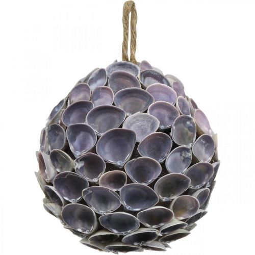 Zeker vragen mild Floristik24.nl Schelpbal Maritieme decoratie met schelpen Deco bal violet  Ø12cm - goedkoop online kopen