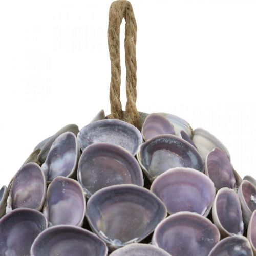 Artikel Schelpbal Maritieme decoratie met schelpen Deco bal violet Ø12cm