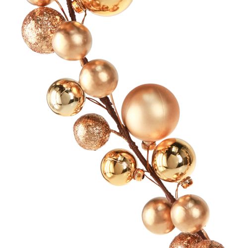 Floristik24 Bolslinger Kerstslinger Kerst goud 160cm