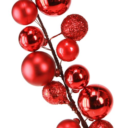 Floristik24 Bolslinger Kerst Kerstslinger rood 160cm