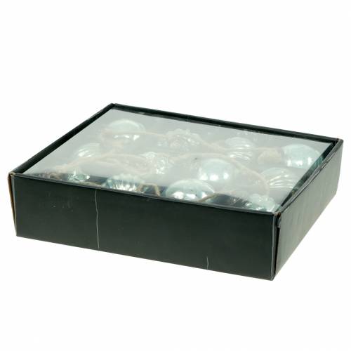 Floristik24 Kerstdecoratieslinger Kerstboomballen lichtblauw 120cm