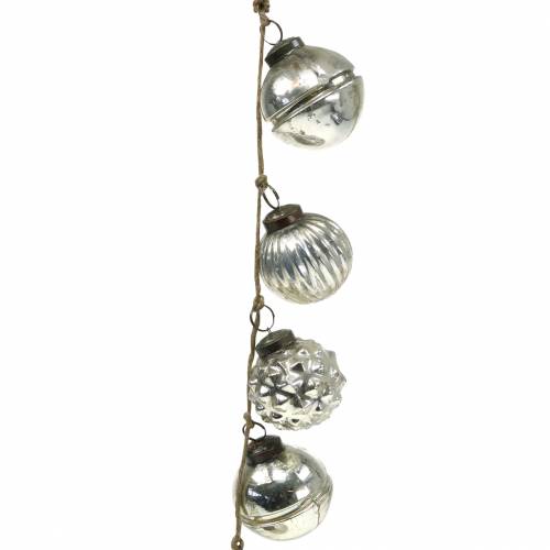 Floristik24 Kerstslinger Kerstboomballen champagne 120cm