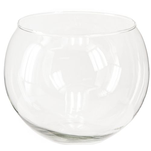 Artikel Bolvormige vaas Glazen vaas Heldere ronde tafelvaas Bloemenvaas Ø15,5cm H12,5cm