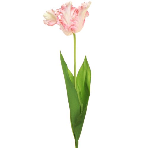 Artikel Kunstbloem papegaaitulp kunsttulp roze 69cm