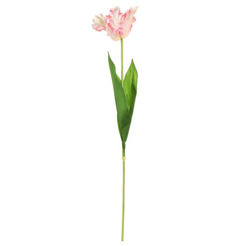 Artikel Kunstbloem papegaaitulp kunsttulp roze 69cm