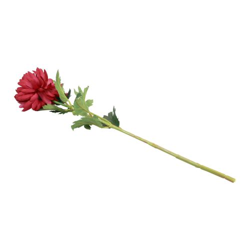 Artikel Kunstbloemen decoratieve dahlia&#39;s kunstbloemen Bordeaux 61cm