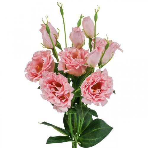 Floristik24 Kunstbloemen Lisianthus roze kunstzijden bloemen 50cm 5st