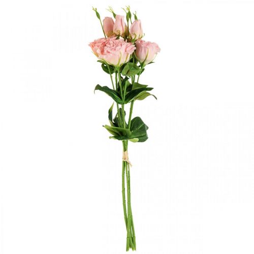 Floristik24 Kunstbloemen Lisianthus roze kunstzijden bloemen 50cm 5 st