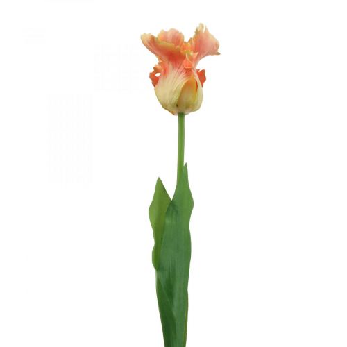 Kunstbloem papegaai tulp oranje lentebloem 63cm