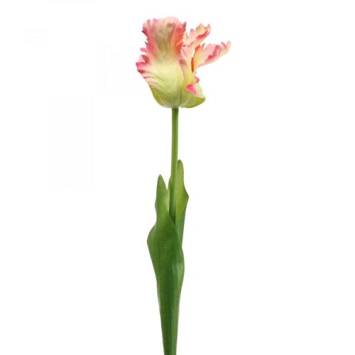 Artikel Kunstbloem, papegaaitulp roze, lentebloem 63cm