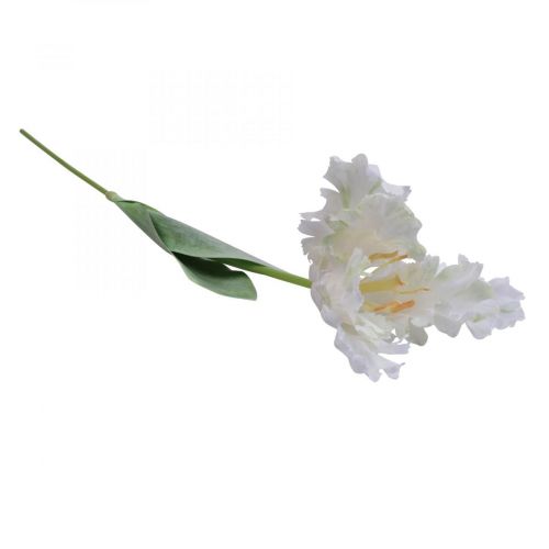 Floristik24 Kunstbloem papegaai tulp wit groen lentebloem 69cm