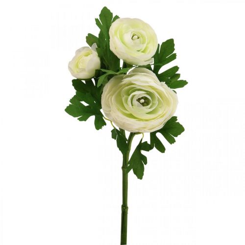 Floristik24 Kunstbloemen Ranunculus tuinkunst kunstbloemen wit 34cm