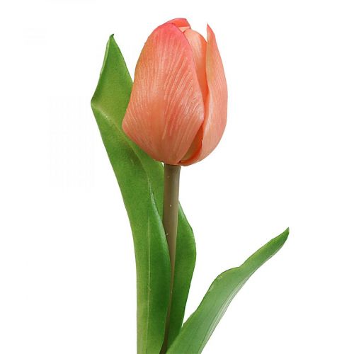 Artikel Kunstbloem Tulp Perzik Real Touch lentebloem H21cm