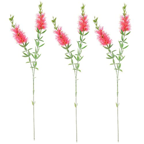 Artikel Kunstbloemen Rood Karmijn Cilinderreinigers 70cm 3st